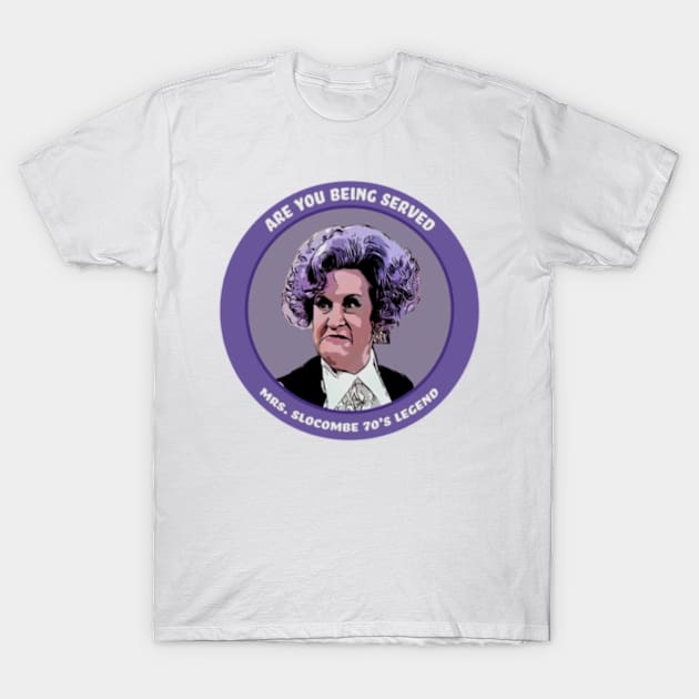 Are You Being Served Mrs. Slocombe T-Shirt by Viinlustraion